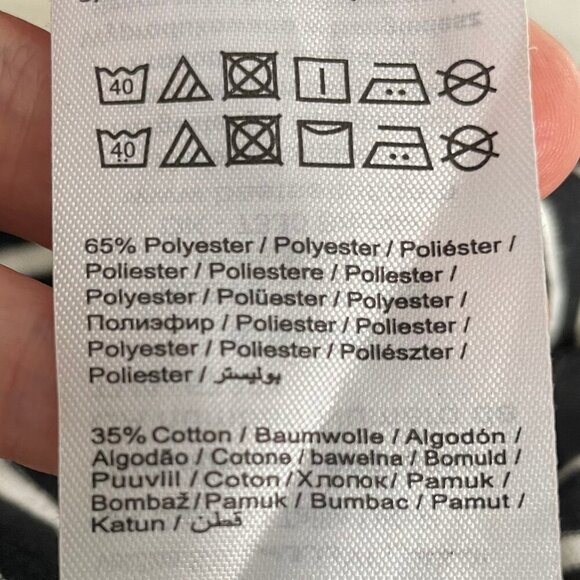 Vero Moda VMSKY 3/4 Sleeve Striped Poly Cotton Short Dress NOOS Blk + Wht Sz S - Picture 9 of 10